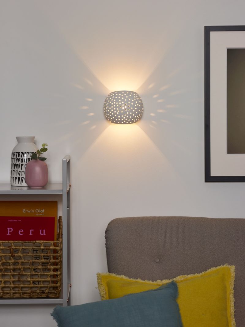 Lucide GIPSY - Nástenné svietidlo - 1xG9 - Biele